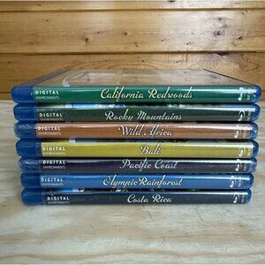 Lot Of 7 Earthscapes Blu-ray Digital Environments Pacific Coast - California